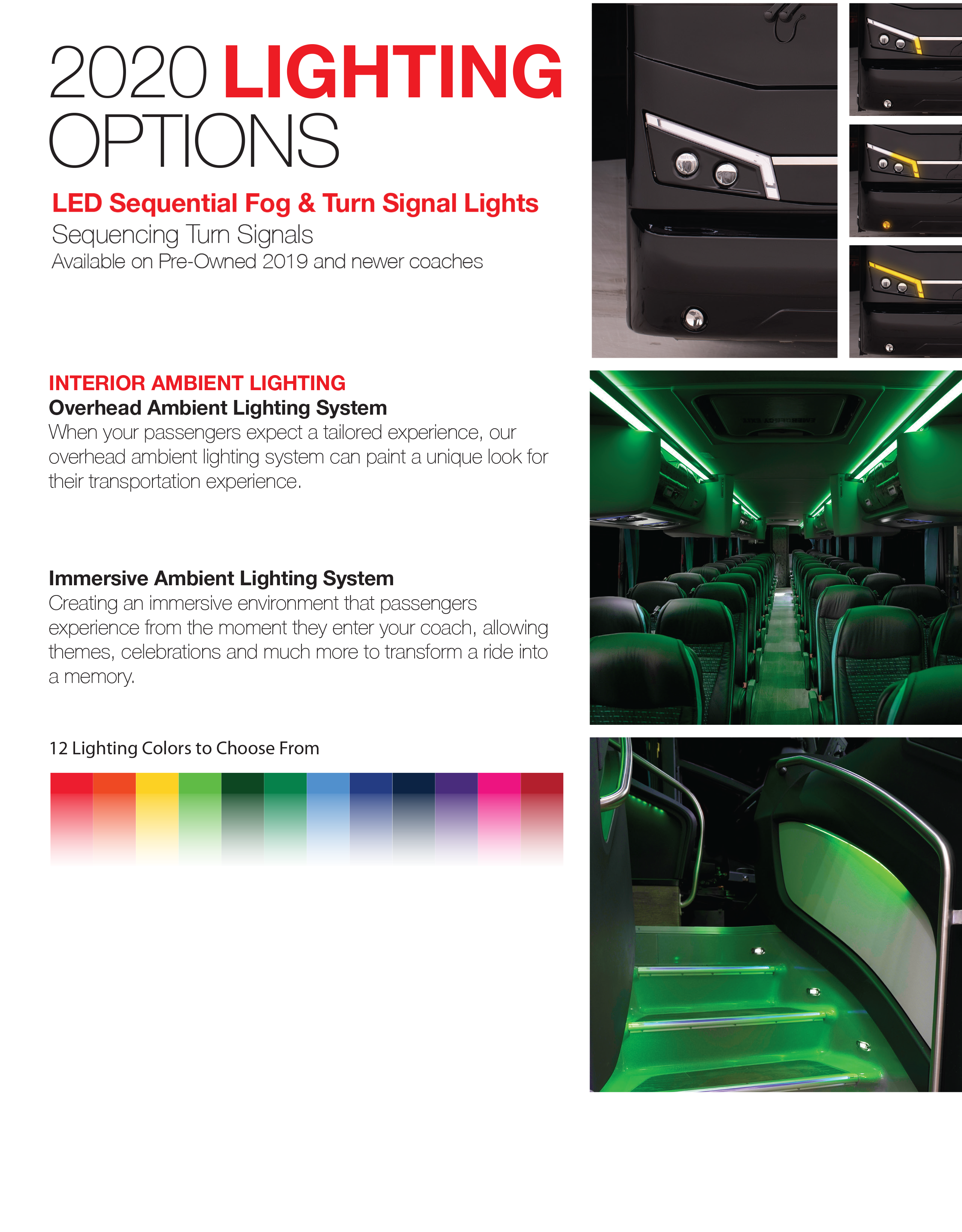 Motorcoach Interior Ambient Lighting ABC Companies